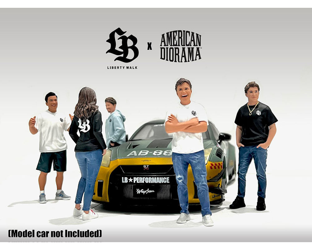 (Preorder) American Diorama 1:18 Figures Team Liberty Walk – (Set of 5 figures) – Mijo Exclusives