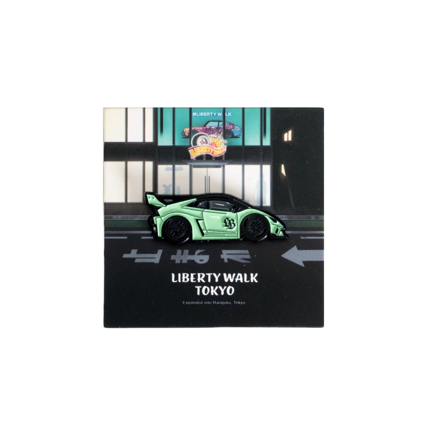 Leen Customs Pin Badge LB-Silhouette WORKS HURACAN GT