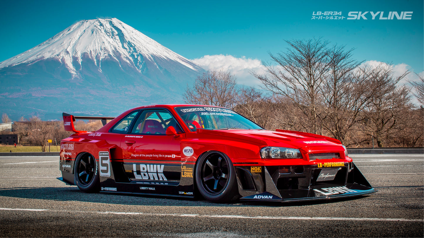 LB-ER34 Super Silhouette SKYLINE complete body Kit 【Limited】