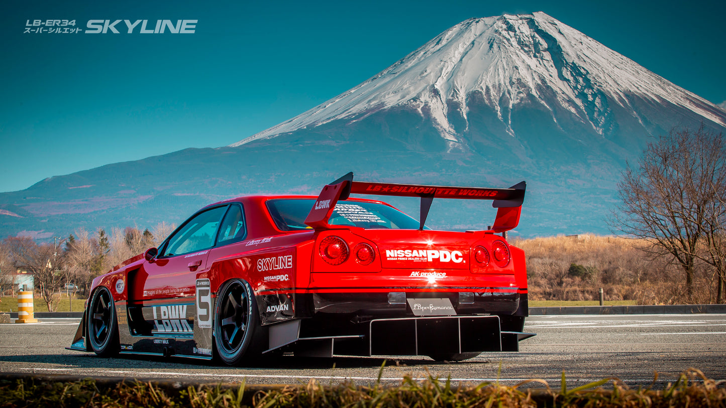 LB-ER34 Super Silhouette SKYLINE complete body Kit 【Limited】