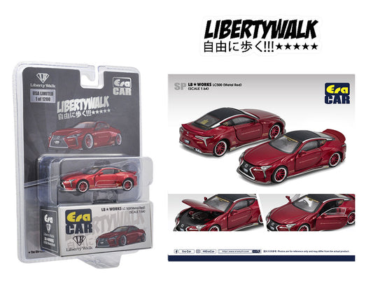 ERA Car 1:64 Lexus LC500 Metalic Red – LB Works – Mijo Exclusive