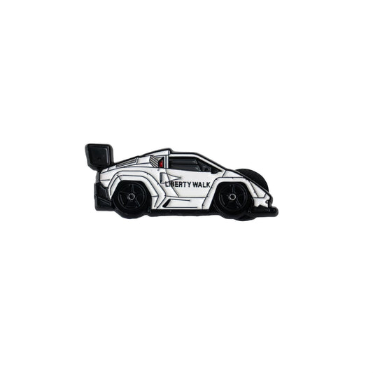 Leen Customs Pin Badge LB-WORKS Countach WHITE