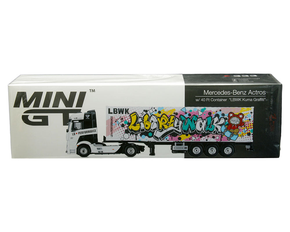 Mini GT 1:64 Mercedes-Benz Actros with 40′ Container LBWK Kuma 